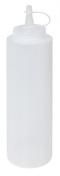 Quetschflasche, Kunststoff, mit Schraubdeckel, Farben wählbar, 0,35 Liter