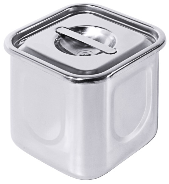 Vorratsbehälter, Lagerbehälter, mit Deckel, Edelstahl, 0,46-7,5 Liter wählbar